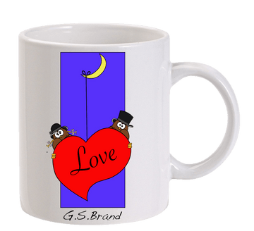 Tazza Gufetto Gufetta Love