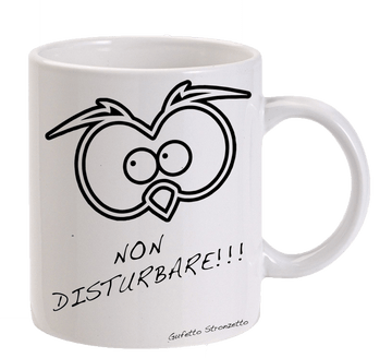 Tazza Gufetto Non disturbare