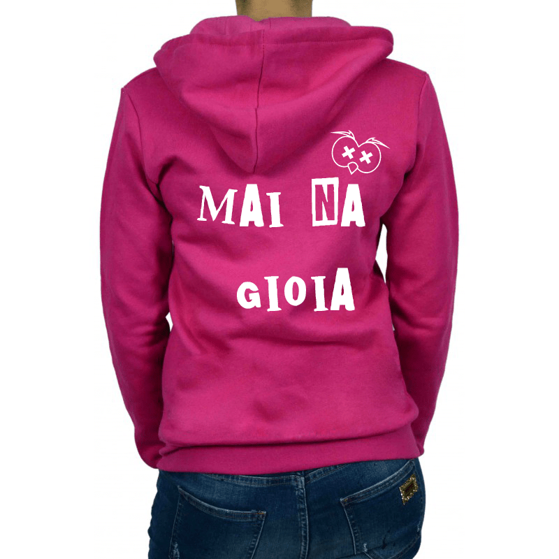 Felpa Uomo Fucsia Mai na Gioia - Gufetto Brand 