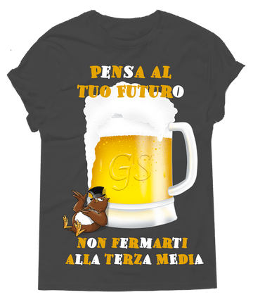 T-shirt Uomo Pensa al tuo Futuro Gufetto Edition