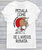 T-shirt Uomo Fit Pedala come... - Gufetto Brand 