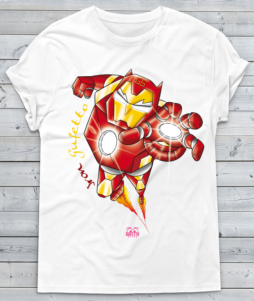 T-shirt Uomo Heroes Iron Gufetto - Gufetto Brand 