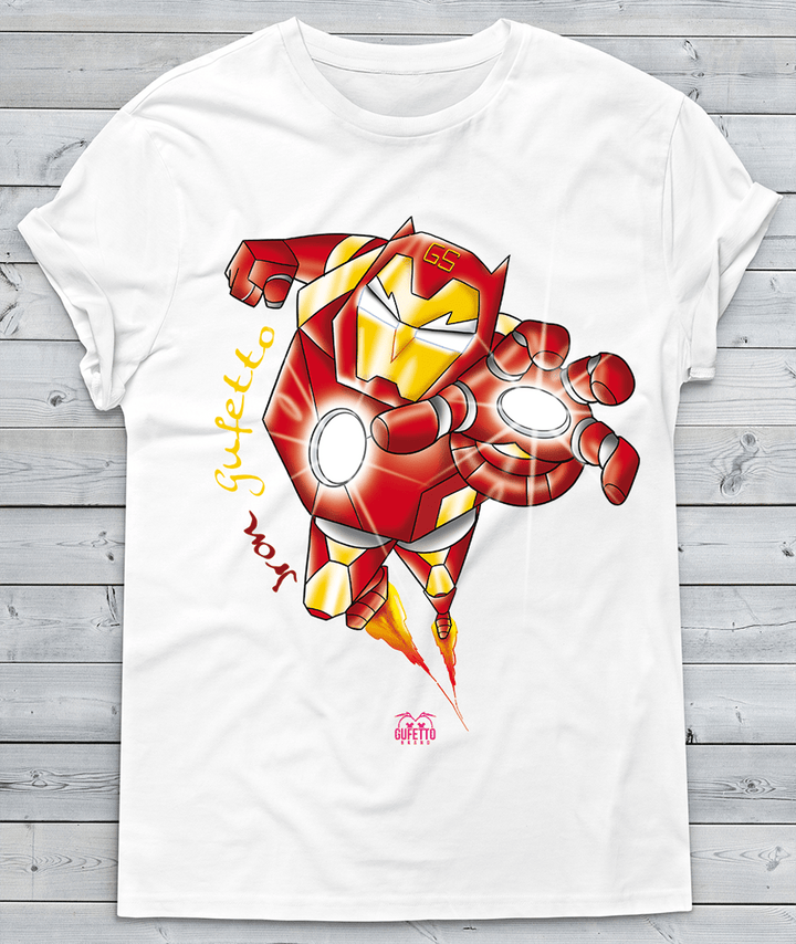 T-shirt Uomo Heroes Iron Gufetto - Gufetto Brand 