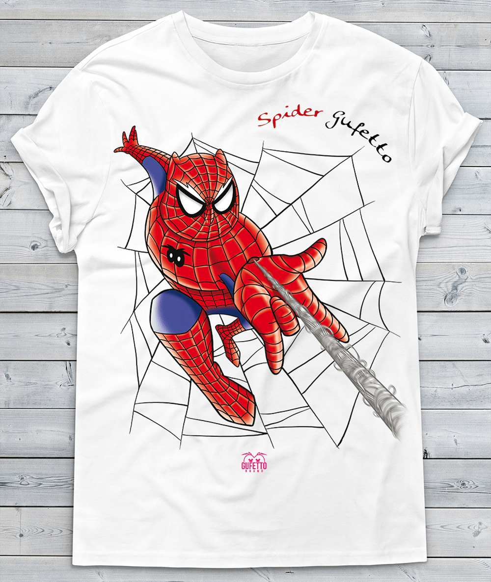 T-shirt Uomo Heroes Spider Gufetto - Gufetto Brand 