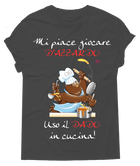 T-shirt Uomo In Cucina Mi piace giocare - Gufetto Brand 
