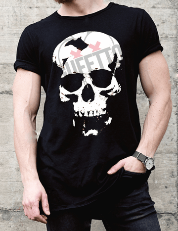 T-shirt Uomo Lunga  Skull