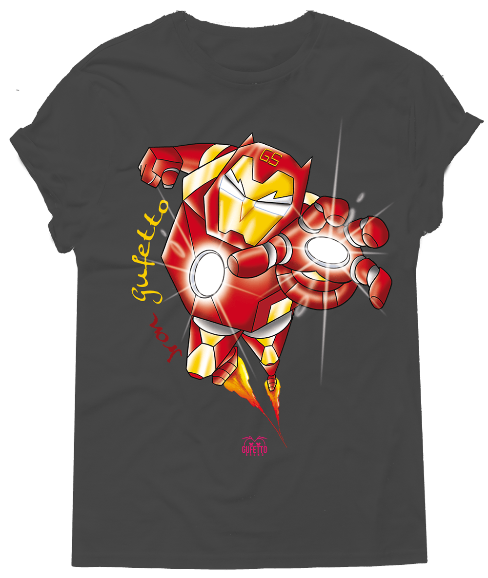 T-shirt Donna Heroes Iron Gufetto - Gufetto Brand 