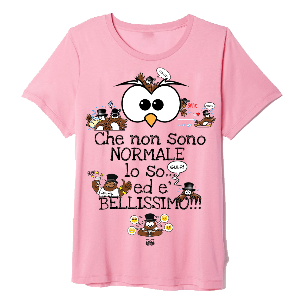 T-shirt Donna Pink Gufetti Edition - Gufetto Brand 