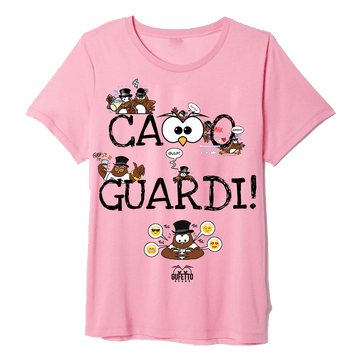 T-shirt Donna Pink Gufetti Edition Cazzo Guardi