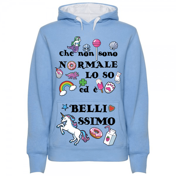 Felpa Donna Che non sono Normale... Unicorn - Gufetto Brand 