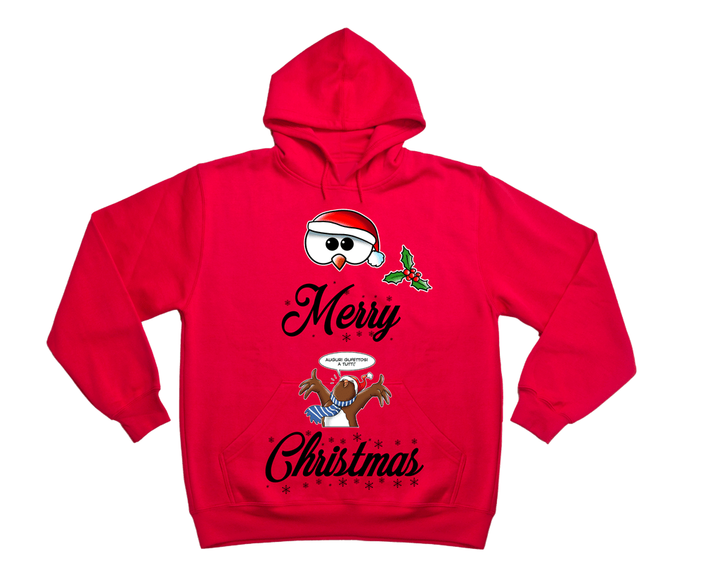 Felpa Uomo Red MC1 - Gufetto Brand 