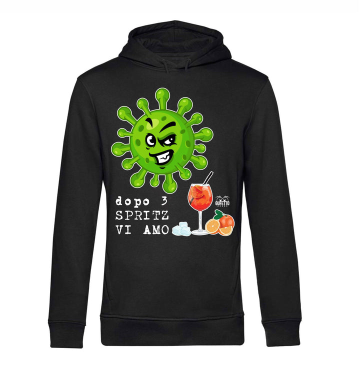 Felpa donna CORONAVIRUS ( C40712 ) - Gufetto Brand 