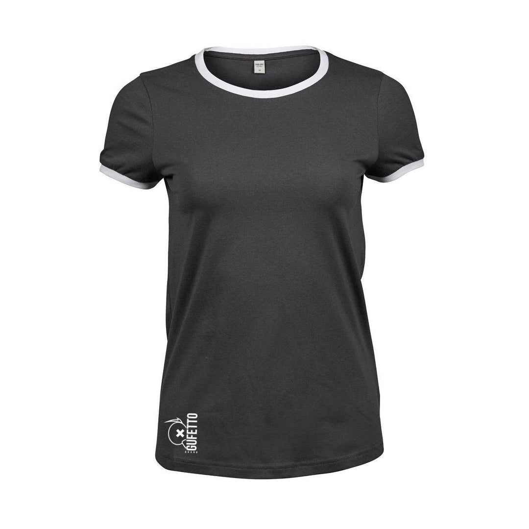 T-shirt Premium Donna Gufetto Brand Ringer - Gufetto Brand 