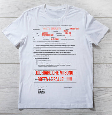 T-shirt Donna Autocertificazione Gufetta ( G74264 )