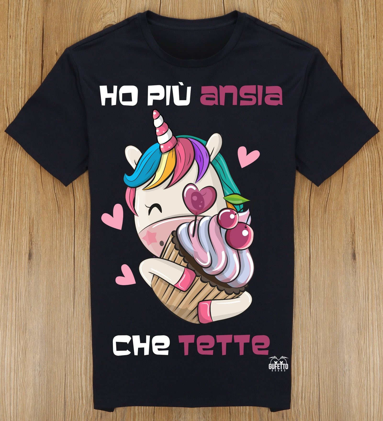 T-shirt Donna Ho più Ansia ( H03164 ) - Gufetto Brand 