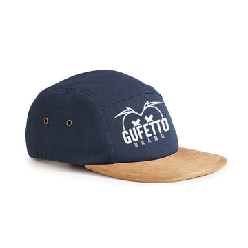 Cappello Blu visiera marrone