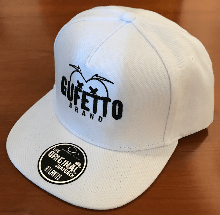 Cappello Gufetto Brand Bianco Scritta Nera Ricamato - Gufetto Brand 