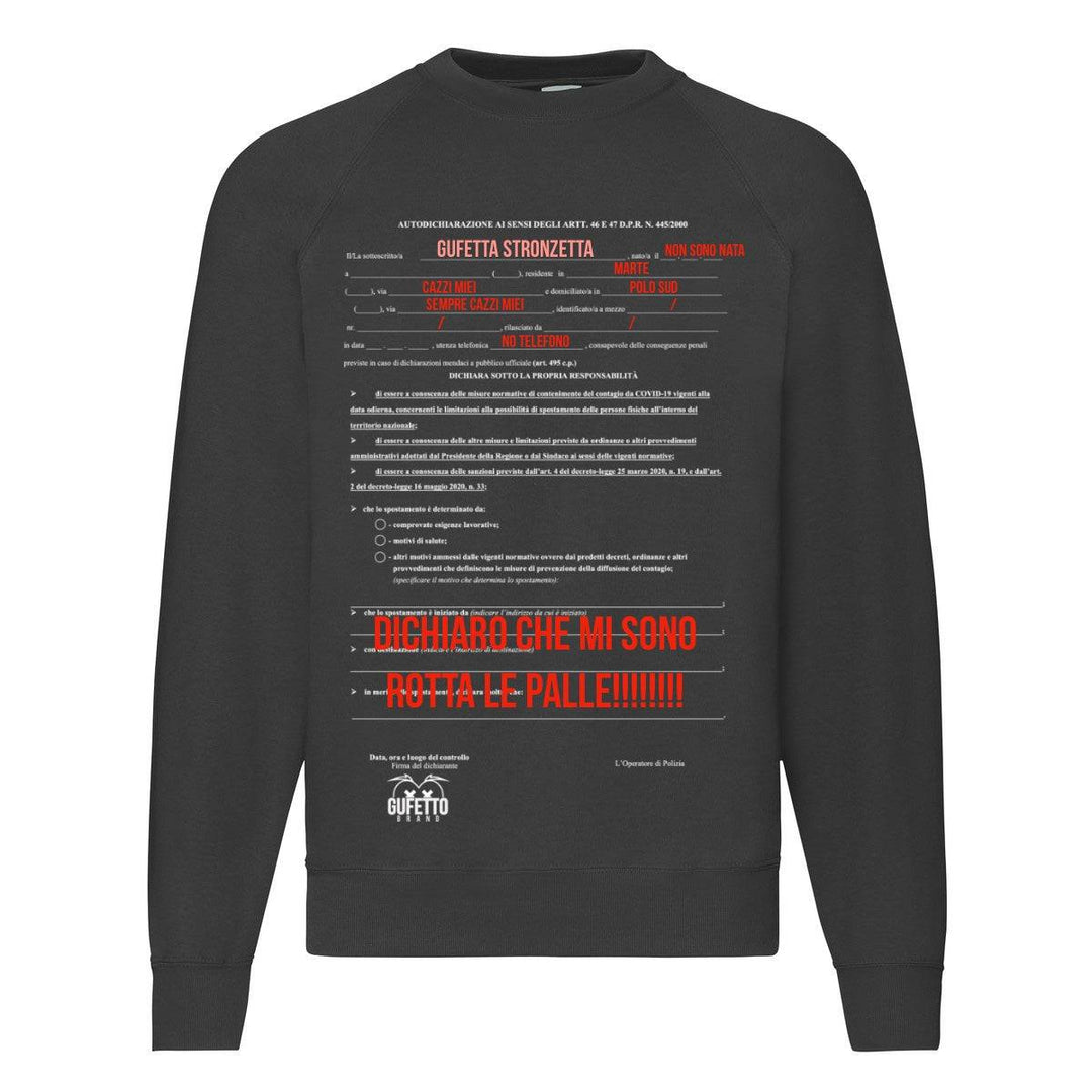 Felpa Classic Donna Autocertificazione Gufetta ( G74264 ) - Gufetto Brand 