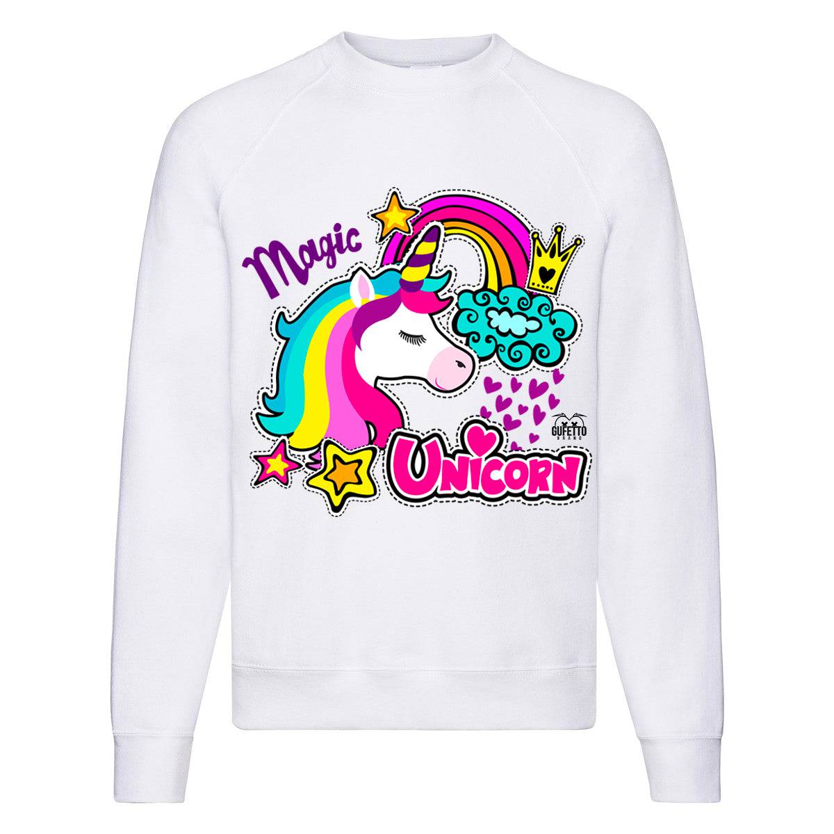 Felpa Classic Donna Psyco Unicorn ( X6104 ) - Gufetto Brand 