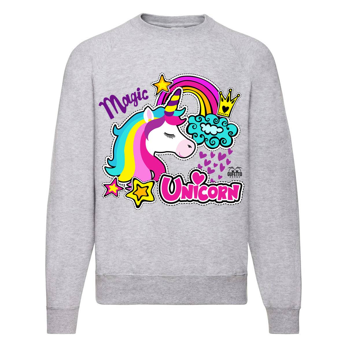 Felpa Classic Donna Psyco Unicorn ( X6104 ) - Gufetto Brand 