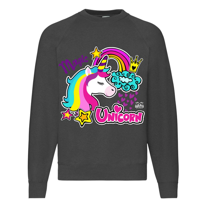 Felpa Classic Donna Psyco Unicorn ( X6104 ) - Gufetto Brand 