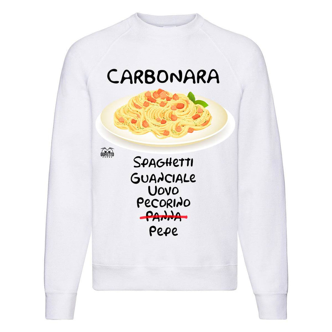 Felpa Classic  Uomo Donna Carbonara ( G7204 ) - Gufetto Brand 