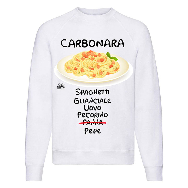 Felpa Classic  Uomo Donna Carbonara ( G7204 ) - Gufetto Brand 