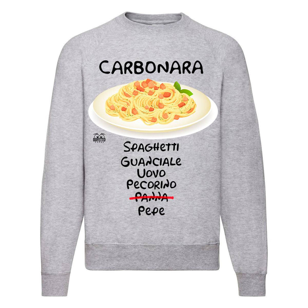 Felpa Classic  Uomo Donna Carbonara ( G7204 ) - Gufetto Brand 