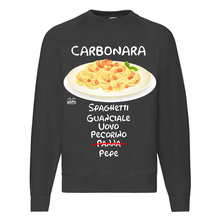 Felpa Classic  Uomo Donna Carbonara ( G7204 ) - Gufetto Brand 