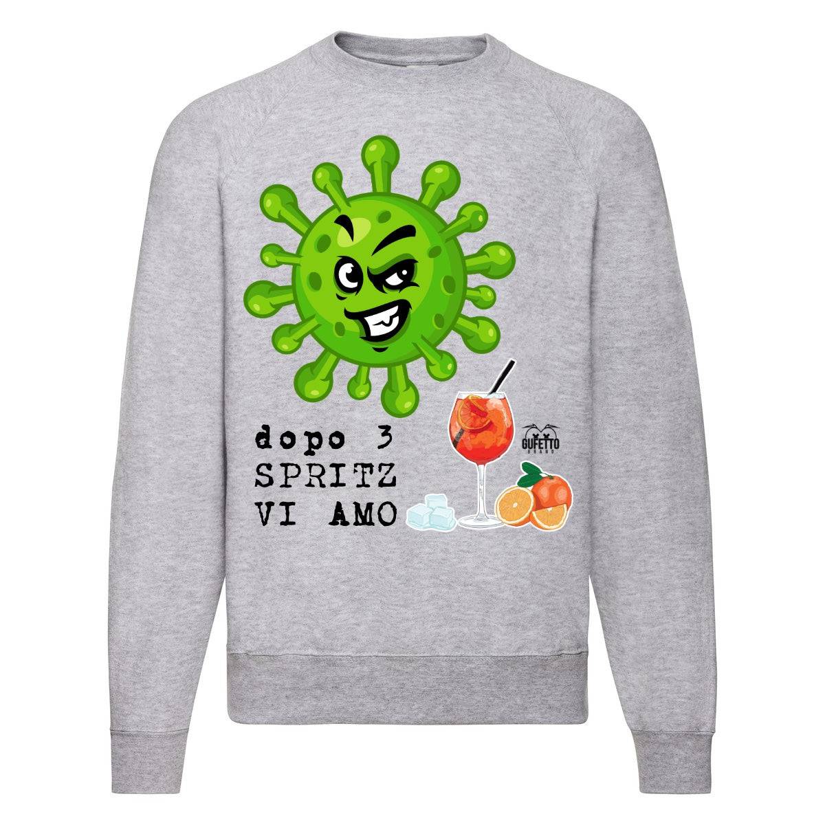 Felpa Classic  Uomo Donna CORONAVIRUS ( C40712 ) - Gufetto Brand 