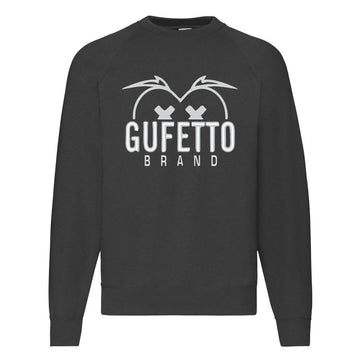 Felpa Classic  Uomo Donna Gufetto Brand   Logo Bianco Ricamato ( U4821 )