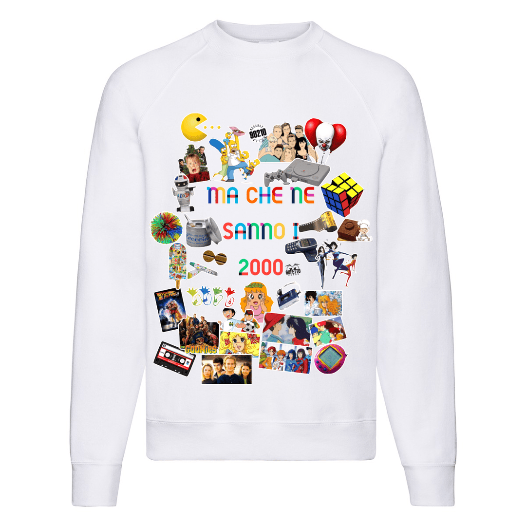 Felpa Classic  Uomo Donna Ma che ne sanno i 2000 ( M2000 ) - Gufetto Brand 
