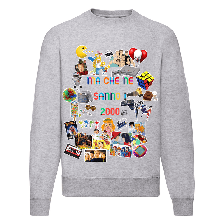 Felpa Classic  Uomo Donna Ma che ne sanno i 2000 ( M2000 ) - Gufetto Brand 