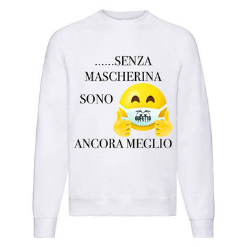 Felpa Classic  Uomo Donna MASCHERINA ( M8740 )