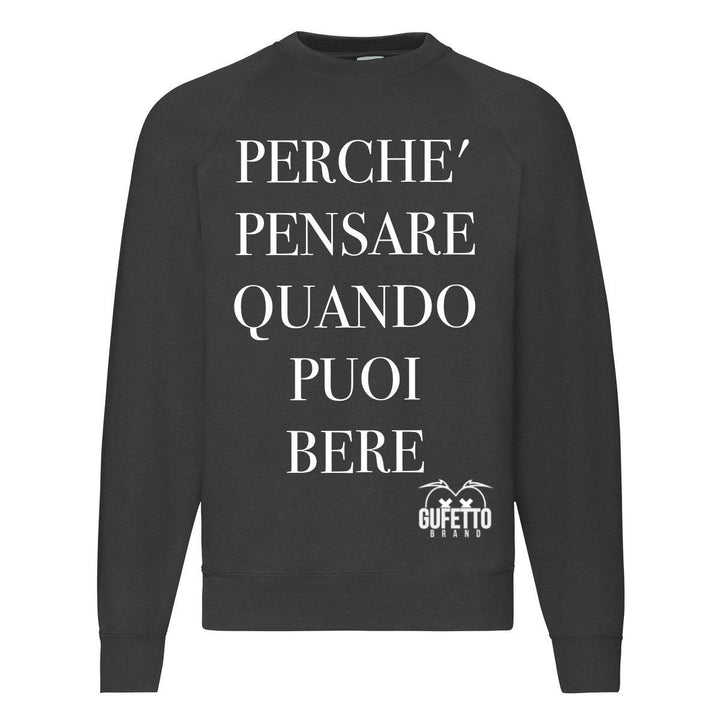 Felpa Classic  Uomo Donna PERCHE' ( U8315 ) - Gufetto Brand 