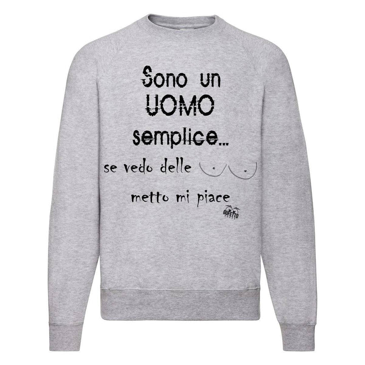 Felpa Classic Uomo UOMO ( U0319 ) - Gufetto Brand 