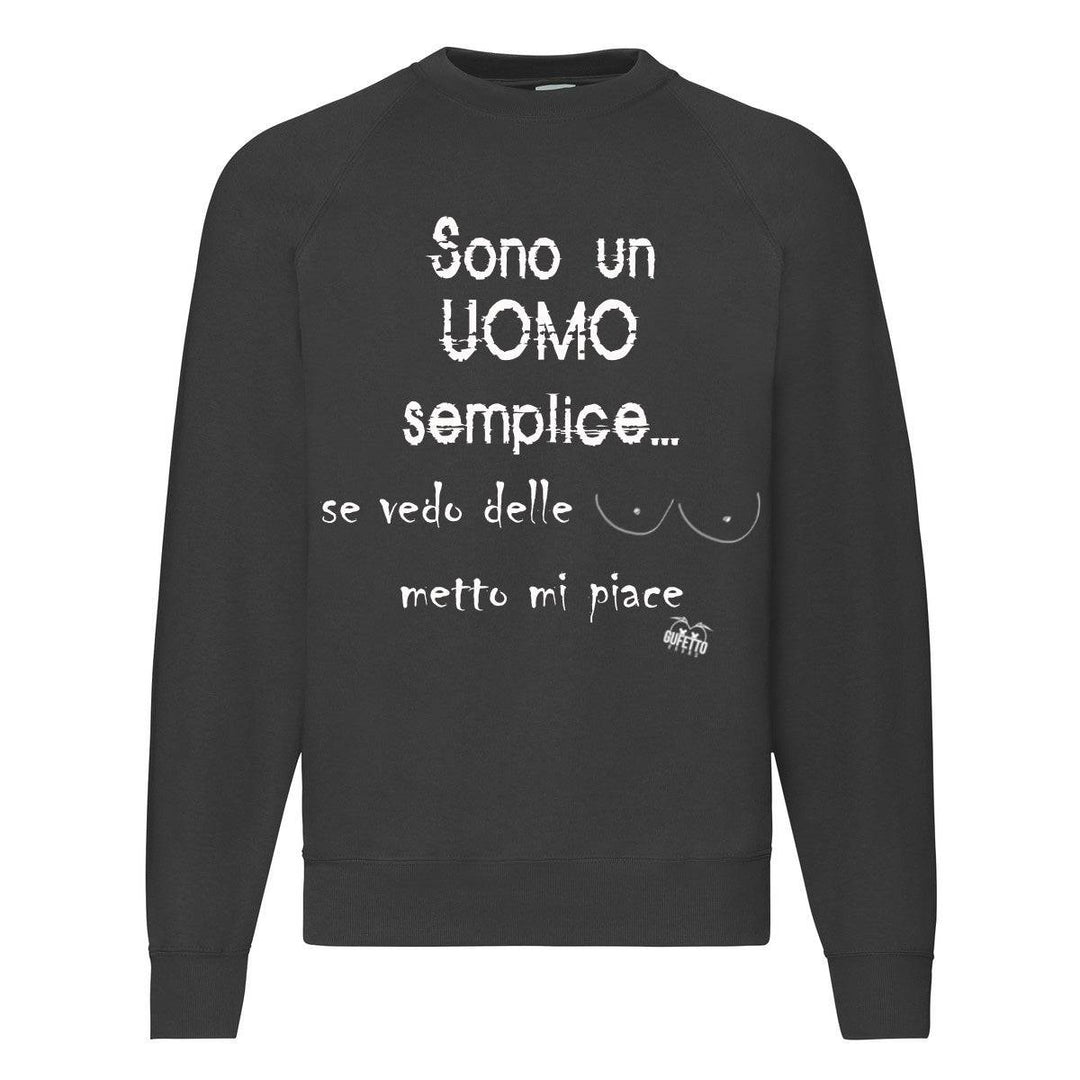 Felpa Classic Uomo UOMO ( U0319 ) - Gufetto Brand 