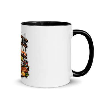 Tazza con interno colorato Pancia