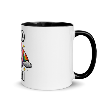 Tazza con interno colorato Odio Tutti Unicorn
