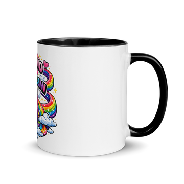 Tazza con interno colorato Mi Girano gli Arcobaleni