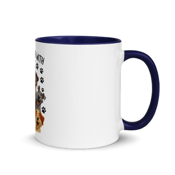 Tazza con interno colorato Dog