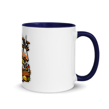 Tazza con interno colorato Pancia