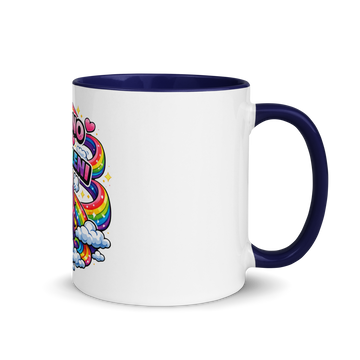 Tazza con interno colorato Mi Girano gli Arcobaleni