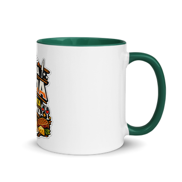 Tazza con interno colorato Pancia