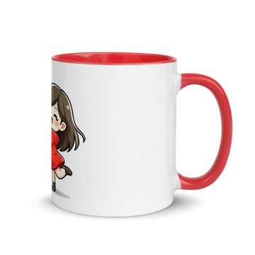 Tazza con interno colorato Cuori Magnetici F