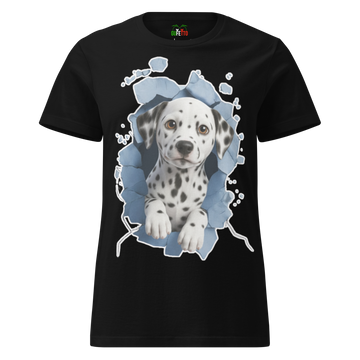 T-shirt morbida basic da donna Dalmata