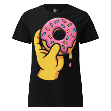 T-shirt morbida basic da donna Donuts