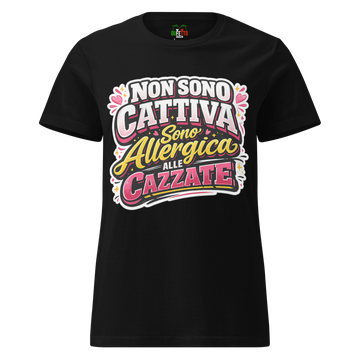 T-shirt morbida basic da donna Cazzate