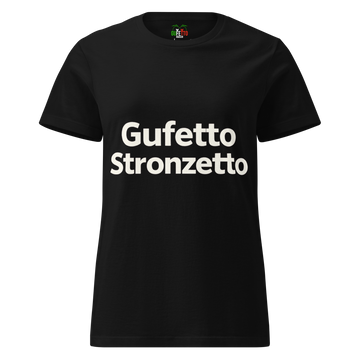 T-shirt morbida basic da donna Gufetto Stronzetto Classic
