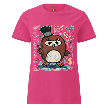 T-shirt morbida basic da donna Gufetto Art.